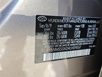 2020 Hyundai Santa Fe Limited