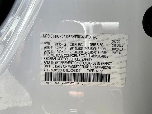 2020 Acura MDX 3.5L