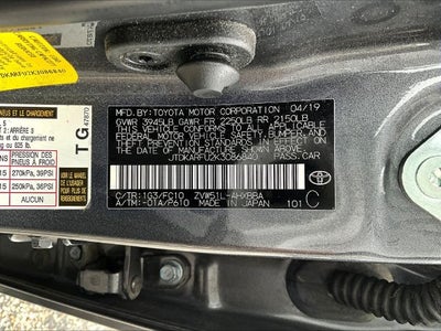 2019 Toyota Prius L