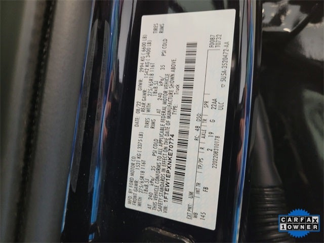 2022 Ford F-150 XLT Crew Cab 4WD