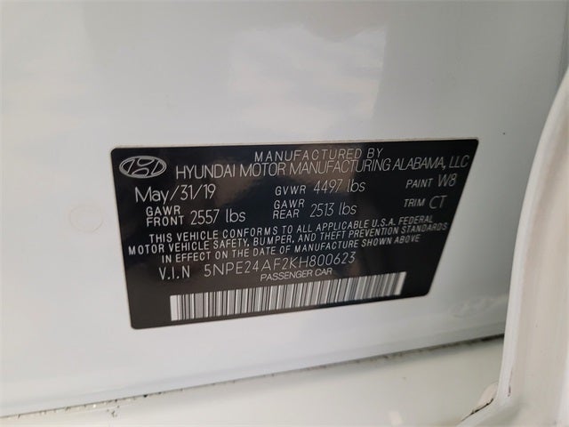 2019 Hyundai Sonata SE