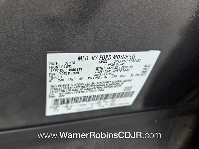 2016 Ford Explorer XLT