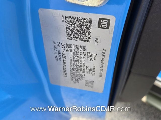 2021 Chevrolet Corvette Stingray 2LT