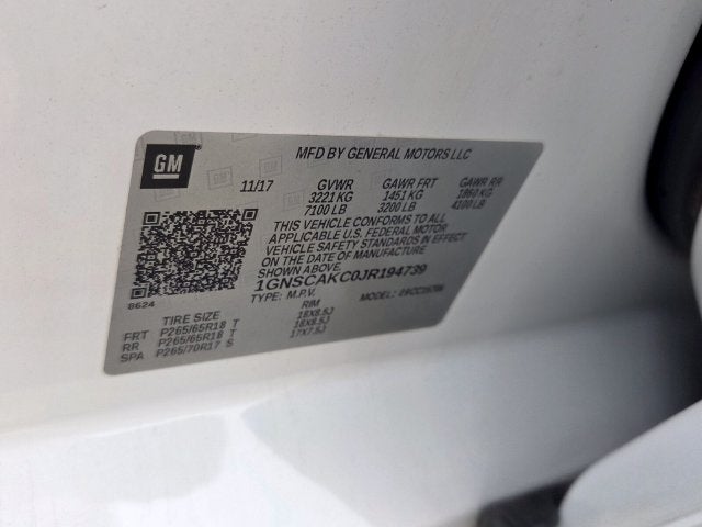 2018 Chevrolet Tahoe LS