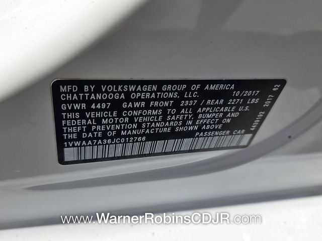 2018 Volkswagen Passat 2.0T R-Line
