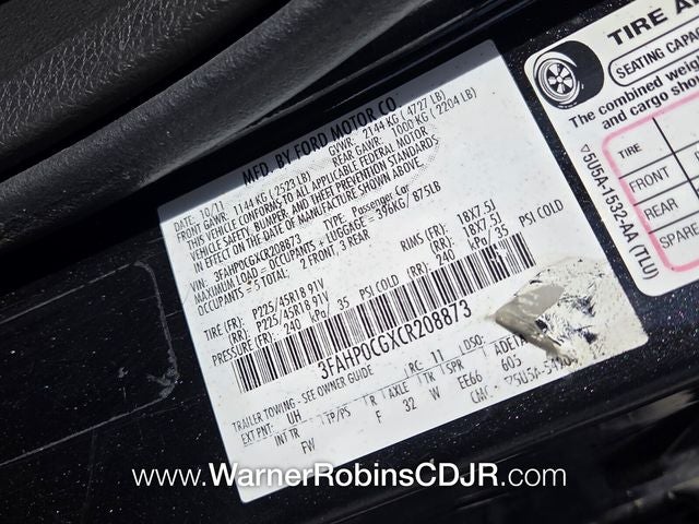 2012 Ford Fusion SEL