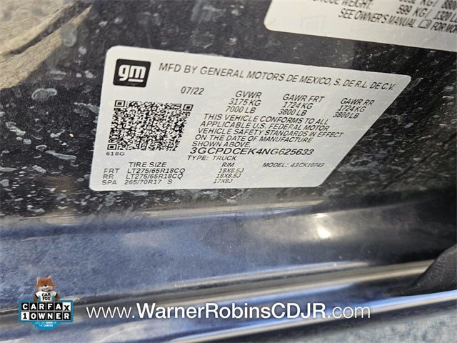 2022 Chevrolet Silverado 1500 Custom Trail Boss