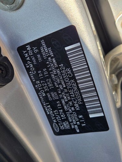 2016 Hyundai Accent SE