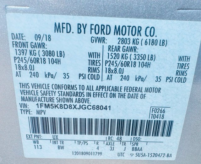 2018 Ford Explorer XLT