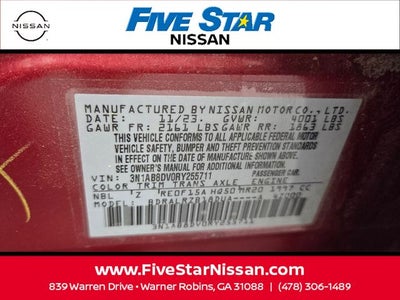 2024 Nissan Sentra SR