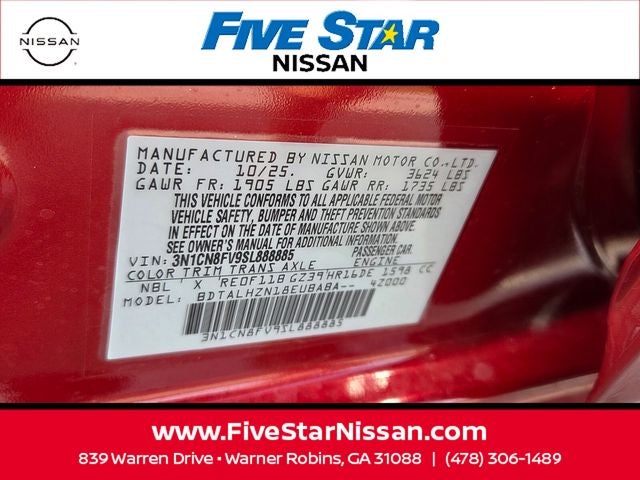 2025 Nissan Versa 1.6 SR