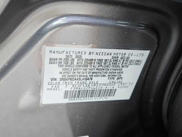 2025 Nissan Kicks SR