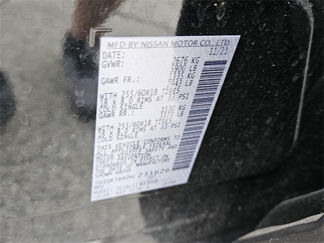 2022 Nissan Pathfinder SV