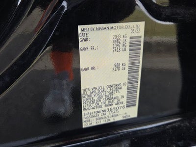 2022 Nissan Altima 2.5 SV