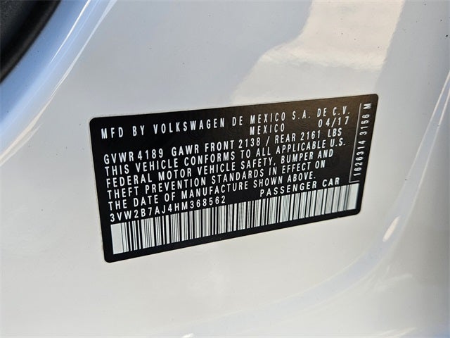 2017 Volkswagen Jetta 1.4T S