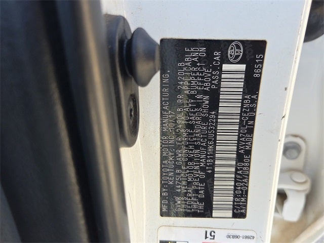 2018 Toyota Camry LE