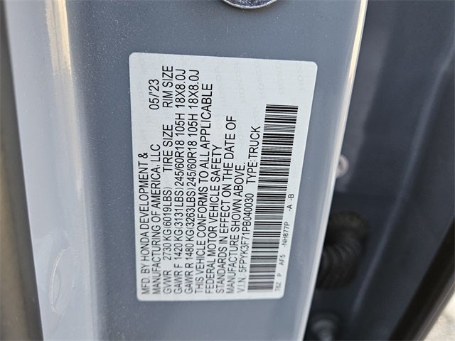 2023 Honda Ridgeline RTL-E