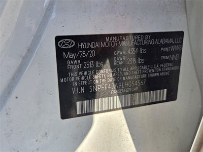 2020 Hyundai Sonata SEL