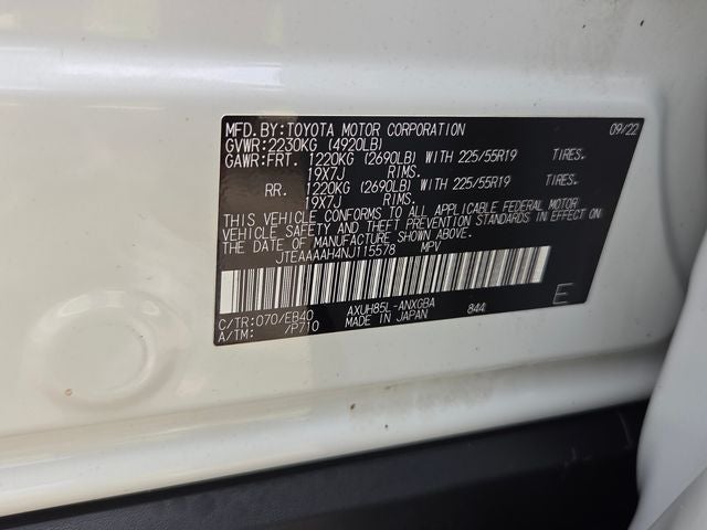 2022 Toyota Venza XLE