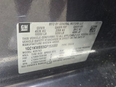 2016 Chevrolet Silverado 2500HD LTZ