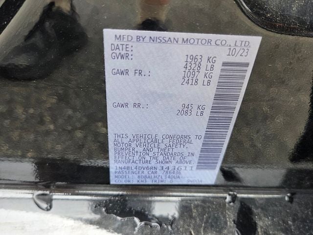 2024 Nissan Altima 2.5 SV