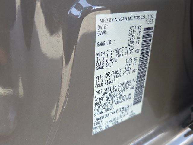 2022 Nissan Frontier PRO-4X
