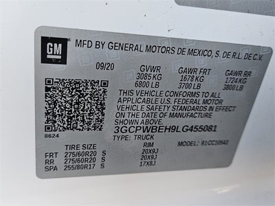 2020 Chevrolet Silverado 1500 Custom