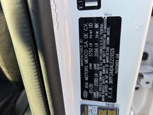 2020 Kia Forte LXS