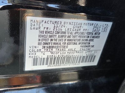 2025 Nissan Sentra S