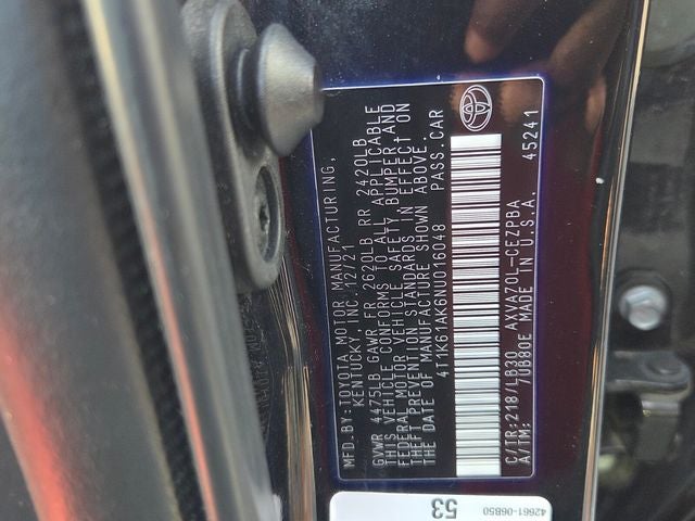 2022 Toyota Camry XSE