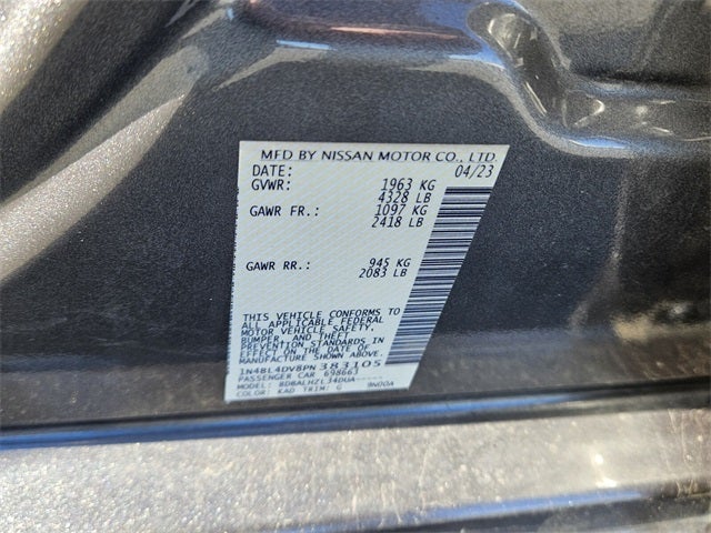 2023 Nissan Altima 2.5 SV