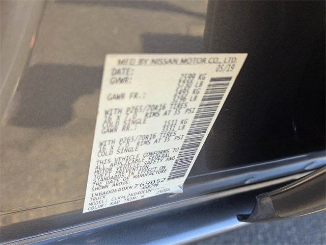 2019 Nissan Frontier SV