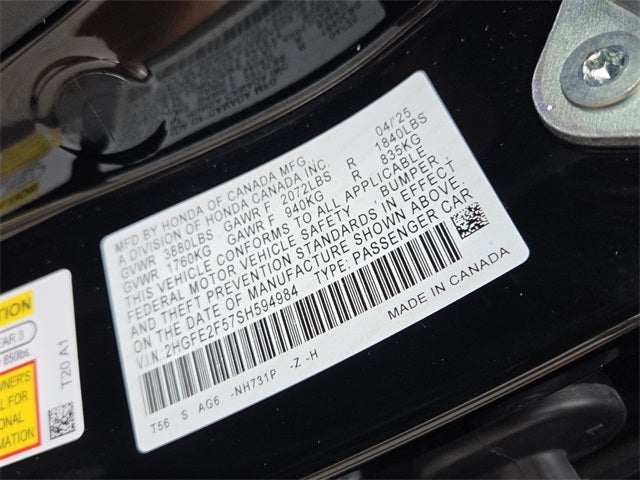 2025 Honda Civic Sport