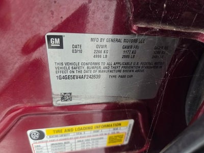 2010 Buick LaCrosse CXS