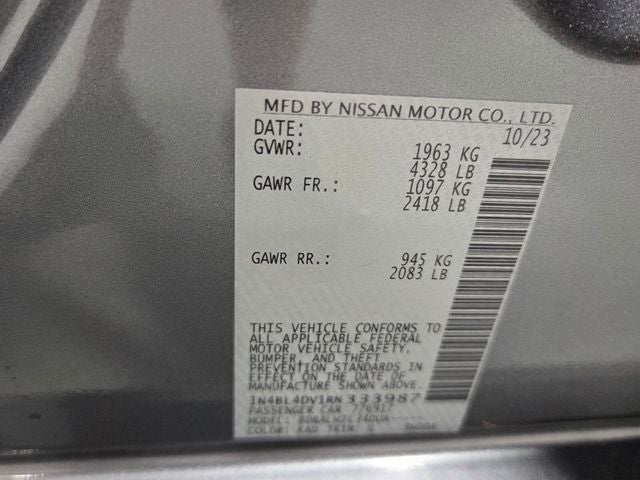 2024 Nissan Altima 2.5 SV