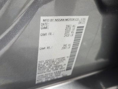 2025 Nissan Altima 2.5 SV