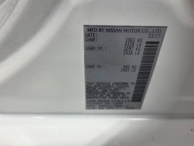 2025 Nissan Altima 2.5 SV