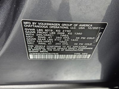 2022 Volkswagen Atlas 3.6L V6 SEL Premium R-Line