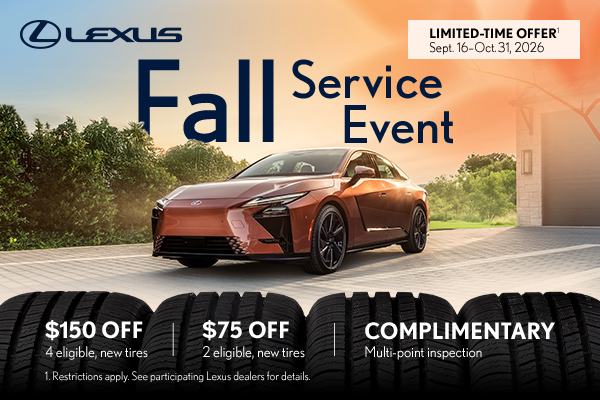 Fall Service Event - Limited Time Offer September 16th - October 31st 2026
