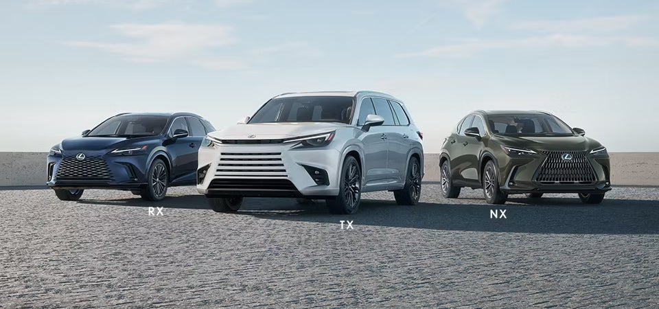 Lexus SUV models parked outside