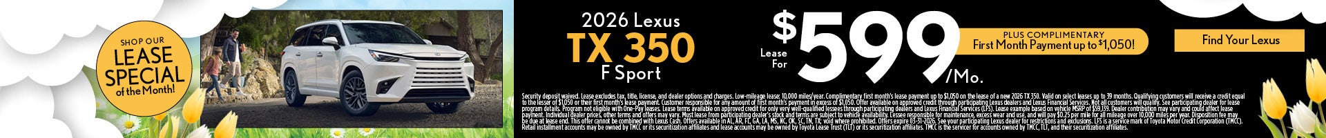 2026 Lexus TX 350 F Sport
