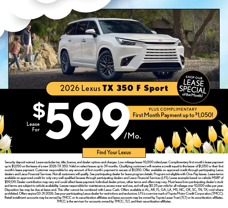 2026 Lexus TX 350 F Sport