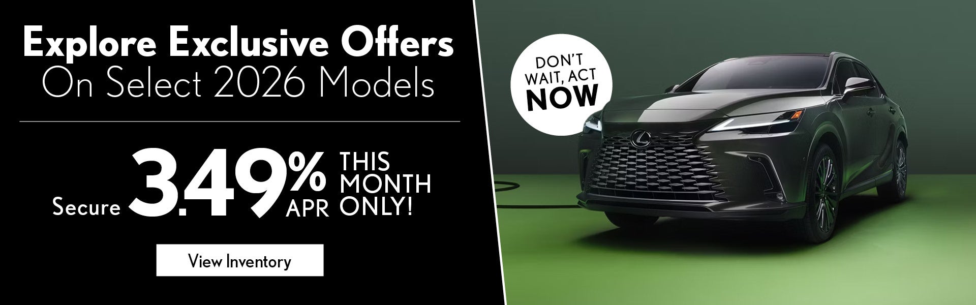 Select 2026 Lexus Models