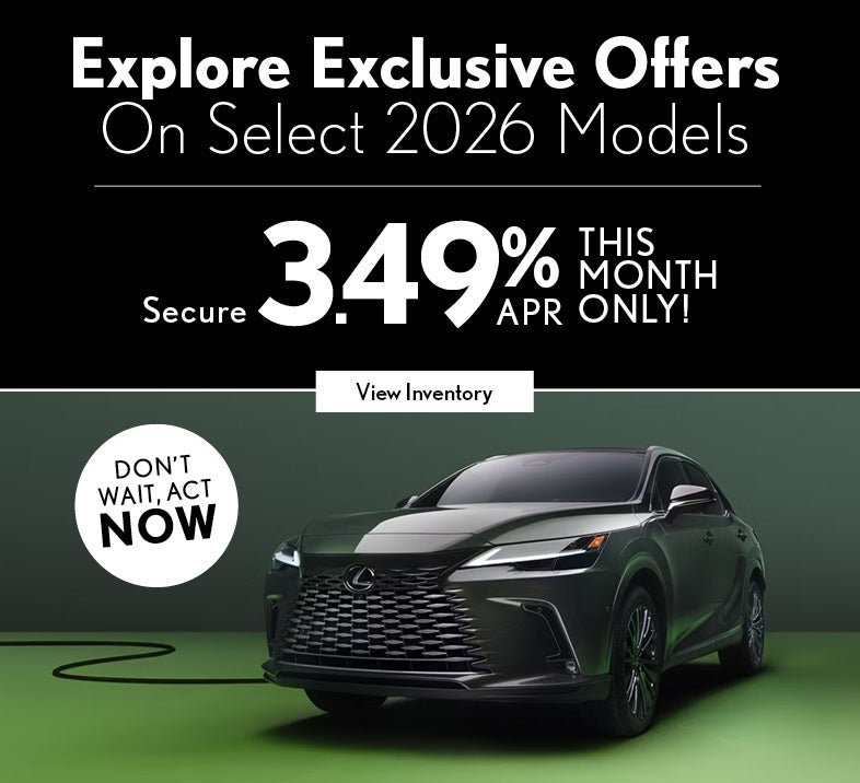 Select 2026 Lexus Models