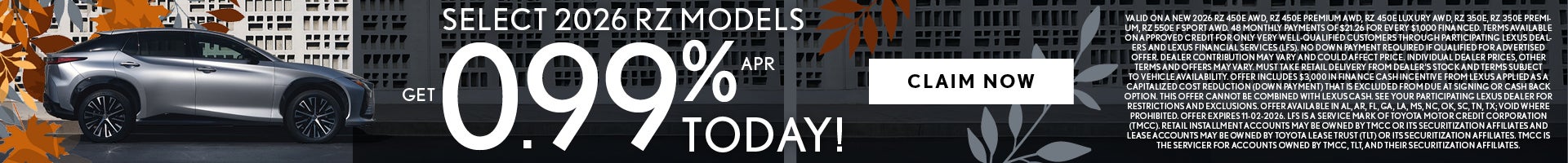 2026 RZ Models