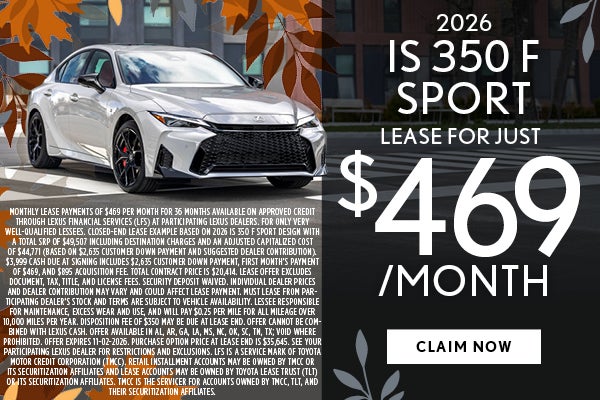 2026 IS 350 F SPORT
